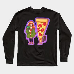 pizza is better than love Long Sleeve T-Shirt